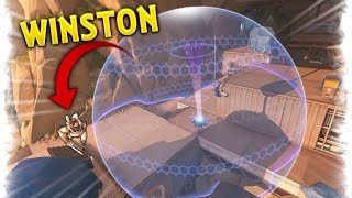 Amazing Winston Shield Save.. | Overwatch Best and Funny Moments - Ep.187