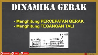 Pembahasan Soal Dinamika Gerak : Gaya Dua Benda Dihubungkan Tali | Percepatan Benda | Fisika SMA