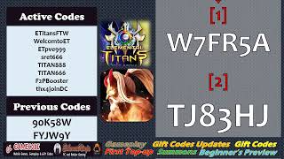 5th New Gift Code Update Elemental Titans