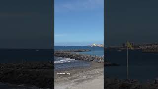 PLAYA DE LAS AMERICAS, TENERIFE, BEACH TROYA #shorts