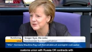 Gregor Gysi on situation in Ukraine -  Bundestag Germany