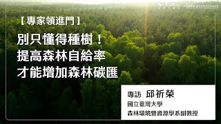 【專家領進門】別只懂得種樹！提高森林自給率 才能增加森林碳匯