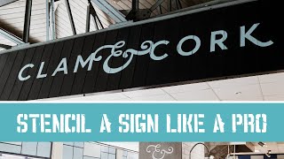 How to Stencil a Shop Retail Sign - Quick Easy Guide | Innovate Project