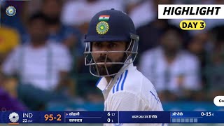 India vs New Zealand 1st Test Day 3 Full Match Highlight Video 2024 | Ind vs Nz Highlight today