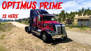 Optimus prime transformers - Westernstar 57X - American truck simulator  v1.46