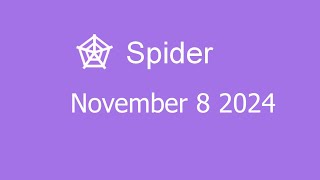 Microsoft Solitaire Collection - Spider - November 8 2024