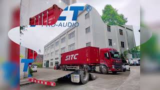 TACT Pro audio factory Busy day for loading to Southeast Asia