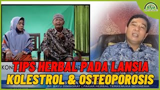 Tips Herbal Untuk Kolestrol & Osteoporosis Pada Lansia