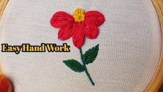 amazing hand trick flower design