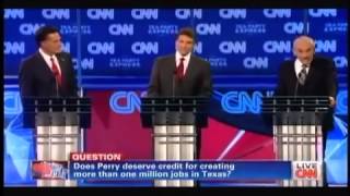 Ron Paul HUMILIATES Rick Perry in front of Tea Party Audience