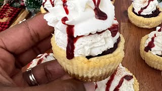 Sorrel Cheesecake Bites | Sorrel Recipes | Caribbean Holiday Recipe | FRUGALLYT