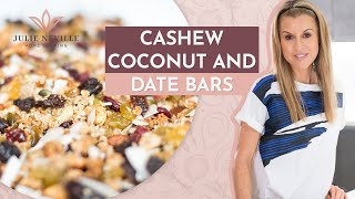 CASHEW COCONUT AND DATE BARS recipe by Home Cooking with Julie Neville