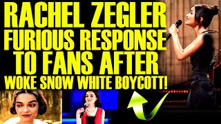 RACHEL ZEGLER SAYS FANS NEED TO SHUT UP AFTER WOKE SNOW WHITE BOYCOTT IS RECORD BREAKING FOR DISNEY!