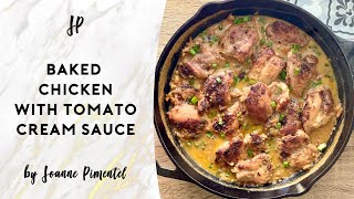 BAKED CHICKEN WITH TOMATO CREAM SAUCE