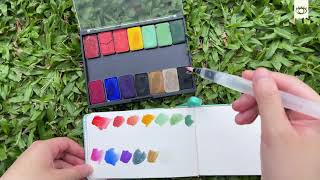 Handmade Watercolor Set with 4 rarest colors | L'oeil