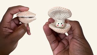 Tuto crochet facile coquillage avec perle en bois