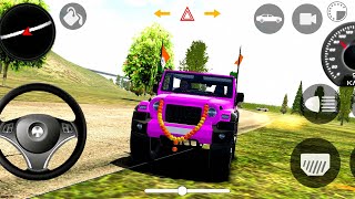 Dollar (Song) Modified Mahindra Pink Thar 😈||  Indian Car Simulator 3D || Android Gameplay ||