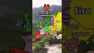 How To Say “Fox” In European Languages•#shorts #europe #viral #romania #fox #mapper #mapping #map