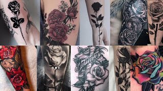 rose tattoo designs || Rose tattoo design ideas for men || rose tattoo