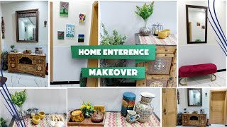 DIY Home Entrance Makeover|Entryway decoration ideas in budget  | Home Entrance interior 2023