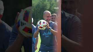 PEP GUARDIOLA's most INTENSE TRAINING GAME 😰 #shorts