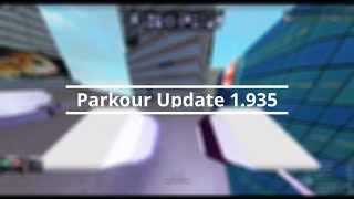 Roblox Parkour Update 1.935