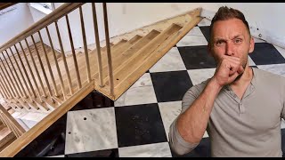 Renovating Guest House - Renovating  Very OLD Stairs + Checker Floor Install |  Episode 54