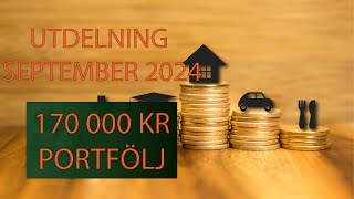 UTDELNING SEPTEMBER 2024 | 170 000 KR PORTFÖLJ