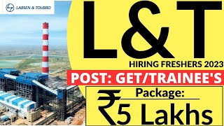 L&T Recruitment 2023 | Trainee Engineer | Freshers Job | L&T Jobs | MNC Job | Latest Engineering Job