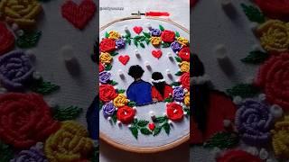 French knot embroidery #shorts #shortvideo #satisfying #viralvideo #embroidery #trending #short #diy