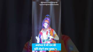 अयोध्या में भगवान राम की मूर्ति तोड़ने लगा एक युवक | #ayodhya #rammandirayodhya #shorts