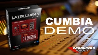 CUMBIA DEMO Latin Urban VSTi usando sonidos samples reales metales trompetas trombones, percusion