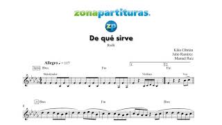 Partitura "De qué sirve" Reik