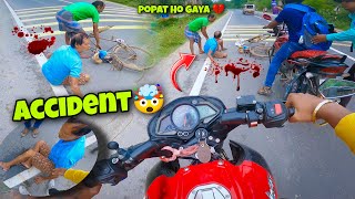 Accident Ho Gaya 🤯💔 || uncle ka halat Ho Gaya kharab💔 #dailyvlog #uk07rider