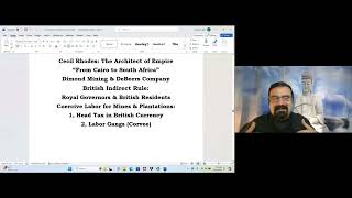 European Colonialism: Old and New Session # 3