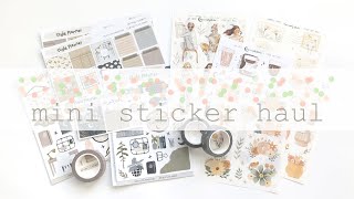 Mini Haul | Planner Stickers & Washi Tape