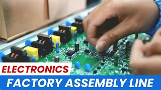 Electronics factory assembly line, #china #technology #chinafactory #supperpower #machine #workers