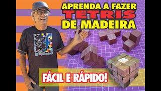 Tetris feito com sobras de madeira, muito fácil de fazer #madeira #palete #fácil #passo-a-passo