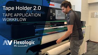 Tape Holder 2.0 Tape Application Showcase On SAMM 3.0 Automatic Flexo Plate Mounter