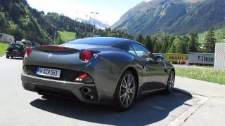 Ferrari California & Porsche 997 Turbo S MkII. Start Up