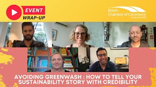 Event Wrap Up: Avoiding Greenwash : How to tell your Sustainability Story with Credibility