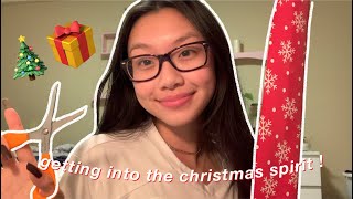 GETTING INTO THE CHRISTMAS SPIRIT🎄 | grwm for xmas pics, delivering gifts 🥰 | VLOGMAS DAY 22