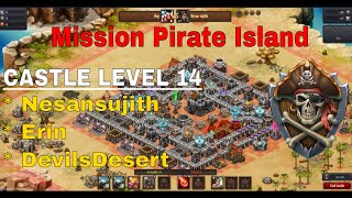 Throne Rush  Pirates Castle Level 14 : #Nesansujith    #Erin  and  #DevilsDesert