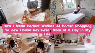 New*Vlog/How I made perfect waffles at home. A Day In My Life/Shopping Reviews & Organisation.