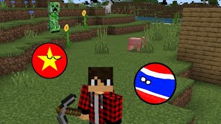 minecraft survived mode ep2 เกือ โดน creeper ระเบิดใส่หน้ส