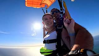 Hannah First Skydive! Tandem Jump from 10000 feet at iJump Gran Canaria