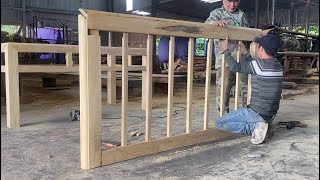 How Making Large Mortise For Wood Table Without Screw | Excellent Techniques With Traditional Joints