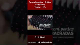 Escova Secadora, Soft Bec02, 1200w, Preto, 127v, Britânia