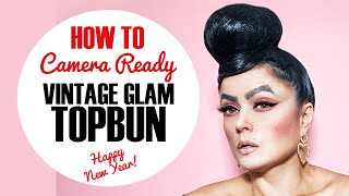 HOW TO CREATE | PINUP BUN | TOP BUN | VINTAGE HAIR IDEAS | PINUP HAIRSTYLES| LONG HAIR