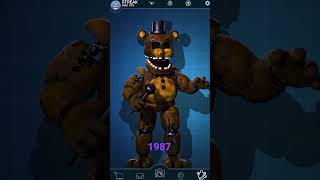 Fnaf golden freddy evolution Edit #fnaf #freddy #bonnie #chica #foxy #fnafedit #shorts